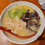 大衆居酒屋 とりいちず - 鶏パイタン麺(ハーフ)