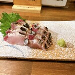 Sanuki Tsukemen Sangawa - 炙り鰆の刺身