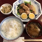 240729551 - 豚肉の梅干し煮定食　税込1300円