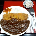 そうざいや - カツカレー(550円也) 多少辛めのカレーで量もじゅうぶん！