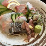 旬菜の味わい がら里 - 単品お願いした　お刺身盛り合わせ　7種かな？
