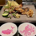 魚貝三昧 げん屋 - 紅瞳のどくろ塩焼き