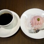 レストランさくら - 桜モンブラン（コーヒーセット）