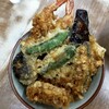 Toyono Don - 黄金丼（大海老、ナス、蓮根、しいたけ、かぼちゃ、ししとう2本、）1500円