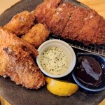 うみからそらへ - 特選ミックスフライ定食 1300円 メイン