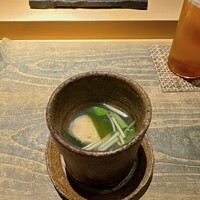 天ぷらあら木 - 蛤のお吸い物