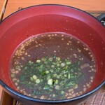 Karayoshi - 野菜増し盛り　好し郎蕎麦のつけ汁
