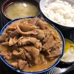 Matsuura Shiyokudou - もつ煮定食（もつ大盛）