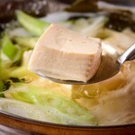 Seasoned boiled tofu with Kyoto soup flavor