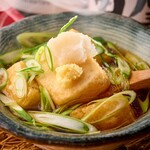 Fried tofu with plenty of Kujo green onion