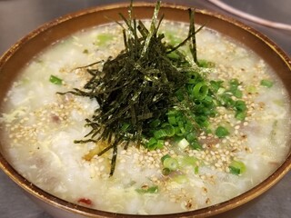 UshiGoya - 和牛テールスープのネギ卵雑炊