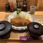 銀座 梅林 - 「ロースカツ定食」税込3,400円