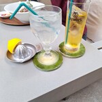 Chifune Shokudou Ameichiba - 生絞りレモンソーダ、アップルジュース