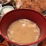 御堂筋 ロッヂ - 豚汁はとても具沢山でした