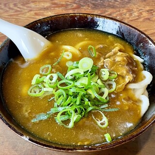 大力うどん - 料理写真:カレーうどん ネギ入り