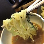 麺や 桜風 - ややウェーブ細麺