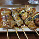 居酒屋 はなんまや - 豚バラ(400円) ねぎま(350円)　(2024.3)