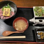 近江や 蔵 - 近江牛たたき丼御膳