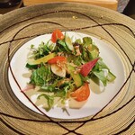 翡翠之庄 - 直入フレッシュサラダ。ここのお野菜はホント新鮮で美味しい。