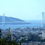 おらが茶屋 - この日は明石海峡大橋が綺麗に見えました(09年10月)