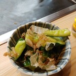 川越もんじゃ酒場 だしや - たたききゅうりの梅和え
