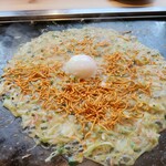 Kawagoe Monja Sakaba Dashi Ya - ネギたっぷり温玉ベビースターもんじゃ