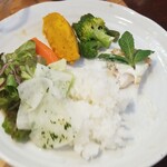 キッチン ブルー グローブ - 最後のワンプレート