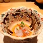 Ginza Kousui - ⚫造り
                        「車海老　アイナメ　煎酒」