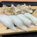 Numaduuogashizushi - えんがわと活真つぶ貝