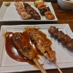 居心地屋 - サービスセットの串焼き