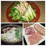 本家比内邸 - 比内地鶏水炊き（材料）