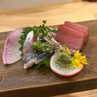 炭火とワインと純米酒 King Momo - 本鮪赤身、真鯵