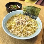 Ramen Karaku - ネギラーメン900円・ミニ牛カルビ丼400円