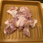 しゃぶ葉 - 鶏肉は、一皿だけ。写真にはないけど、豚バラも浴びるほど頂いた。