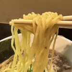 麺や勝治 - 青唐辛子痛麺 ノーマル、麺リフト