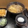 ゆで太郎 - 朝そば（温）天かすは端に寄せて乗せると、かけ蕎麦として味わえる猶予が出来る。