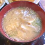 さくら本店 - (ﾗﾝﾁ)さくら定食 具だくさん味噌汁　2024.3.28