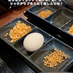 蕎麦とラー油 - 