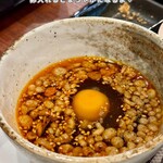 蕎麦とラー油 - 