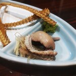 うなぎ 魚政 - 骨煎餅と肝