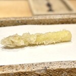 日本橋 蕎ノ字 - ホワイトアスパラ 穂先