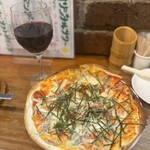 大衆イタリアン酒場 ばくりこ - 釜揚げｼﾗｽと大葉のﾋﾟｻﾞ