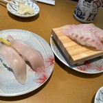 Sushi Yuukan - オススメのサワラと桜鯛