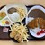 ファンタジーキッズリゾート レストラン - 料理写真:ロースカツカレー甘口、お子様ランチ、ポテから