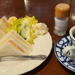 まるやまコーヒーショップ - モーニングセットA（サンドイッチ）