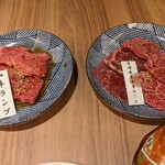 飛騨牛焼肉 牛ざんまい - ランプとロース　食べ比べて　皆ランプが好きでした