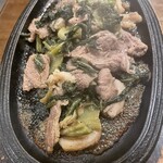 馬肉料理 吉兆 - 馬肉高菜炒め