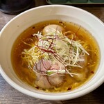 天雷軒 - 琥珀醤油味玉ラーメン