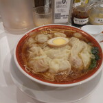 広州市場 - 広州肉汁雲呑麺清湯スープ醤油味