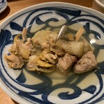 こんぶや - 鉢マグロのねぎま　つぶ貝